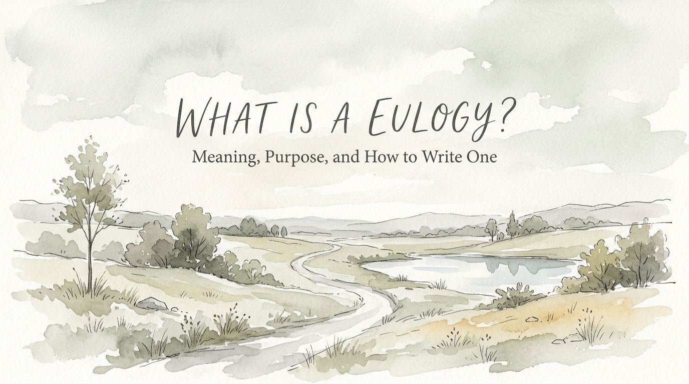 What Is a Eulogy? Meaning, Purpose, and How to Write One